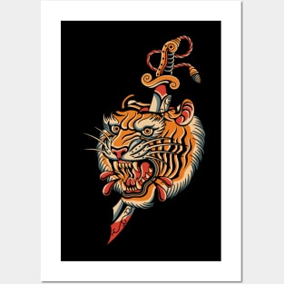 tiger and dagger Posters and Art